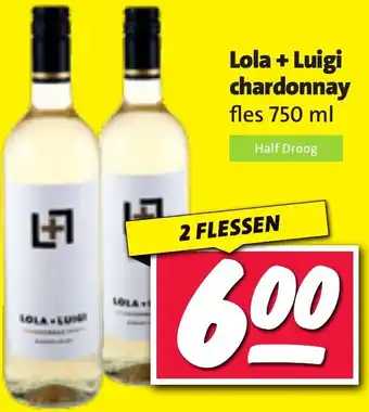 Nettorama Lola + Luigi chardonnay aanbieding