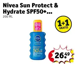 Kruidvat Nivea Sun Protect & Hydrate SPF50+ aanbieding