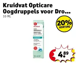 Kruidvat Kruidvat Opticare Oogdruppels voor Dro aanbieding