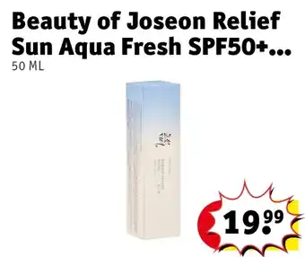 Kruidvat Beauty of Joseon Relief Sun Aqua Fresh SPF50+ aanbieding