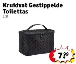 Kruidvat Kruidvat Gestippelde Toilettas aanbieding