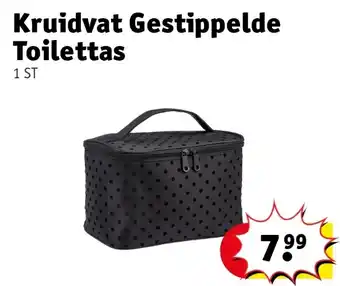 Kruidvat Kruidvat Gestippelde Toilettas aanbieding