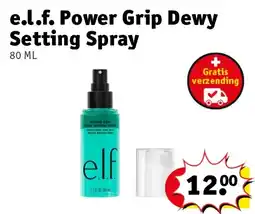 Kruidvat e.l.f. Power Grip Dewy Setting Spray aanbieding