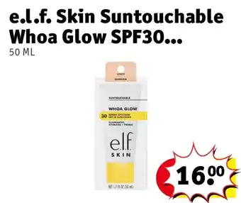 Kruidvat e.l.f. Skin Suntouchable Whoa Glow SPF30 aanbieding