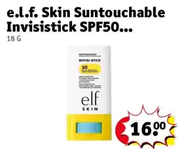 Kruidvat e.l.f. Skin Suntouchable Invisistick SPF50 aanbieding