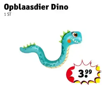Kruidvat Opblaasdier Dino aanbieding