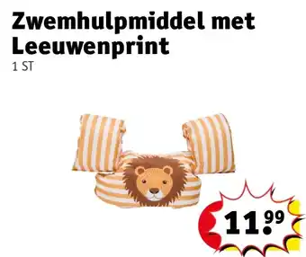 Kruidvat Zwemhulpmiddel met Leeuwenprint aanbieding