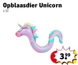 Kruidvat Opblaasdier Unicorn aanbieding