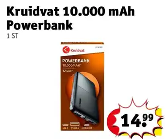 Kruidvat Kruidvat 10.000 mAh Powerbank aanbieding