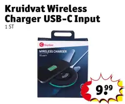 Kruidvat Kruidvat Wireless Charger USB-C Input aanbieding