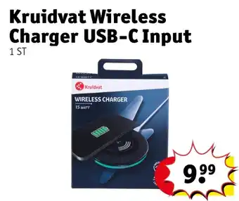 Kruidvat Kruidvat Wireless Charger USB-C Input aanbieding