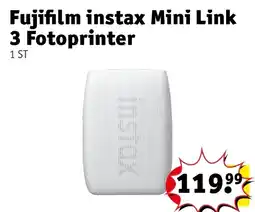 Kruidvat Fujifilm instax Mini Link 3 Fotoprinter aanbieding