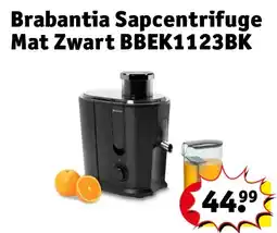 Kruidvat Brabantia Sapcentrifuge Mat Zwart BBEK1123BK aanbieding