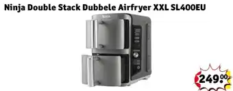 Kruidvat Ninja Double Stack Dubbele Airfryer XXL SL400EU aanbieding
