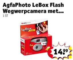 Kruidvat AgfaPhoto LeBox Flash Wegwerpcamera met aanbieding