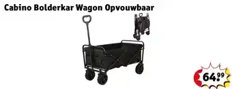 Kruidvat Cabino Bolderkar Wagon Opvouwbaar aanbieding