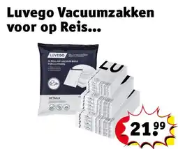 Kruidvat Luvego Vacuumzakken voor op Reis aanbieding