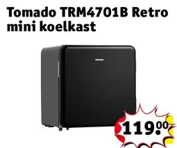 Kruidvat Tomado TRM4701B Retro mini koelkast aanbieding