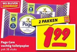 Nettorama Page Care vochtig toiletpapier aanbieding
