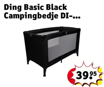 Kruidvat Ding Basic Black Campingbedje DI- aanbieding