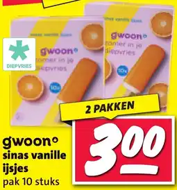 Nettorama G'woon sinas vanille ijsjes aanbieding