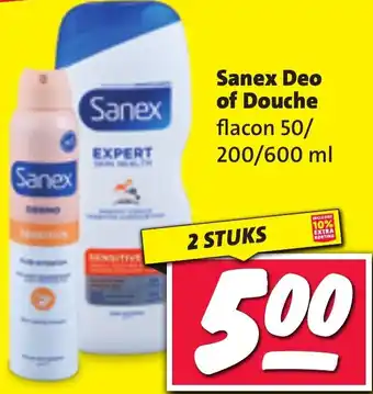 Nettorama Sanex Deo of Douche aanbieding