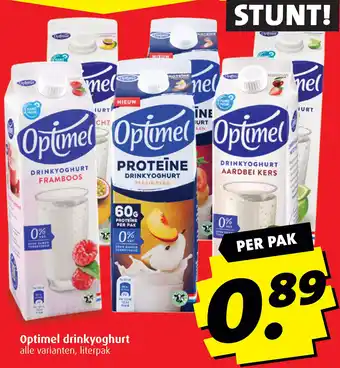 Boni Optimel drinkyoghurt aanbieding