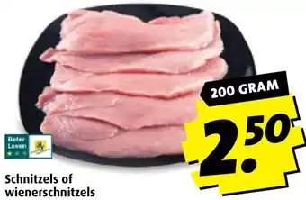 Boni Schnitzels of wienerschnitzels aanbieding