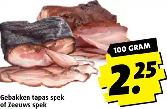 Boni Gebakken tapas spek of Zeeuws spek aanbieding