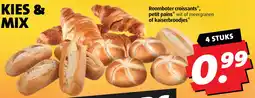 Boni Roomboter croissants, petit pains of kaiserbroodjes aanbieding