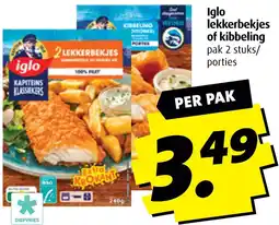 Boni Iglo lekkerbekjes of kibbeling aanbieding