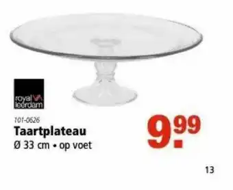 Marskramer Royal Leerdam Taartplateau Ø 33 Cm aanbieding