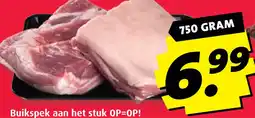 Boni Buikspek aan het stuk aanbieding