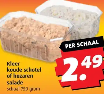 Boni Kleer koude schotel of huzaren salade aanbieding
