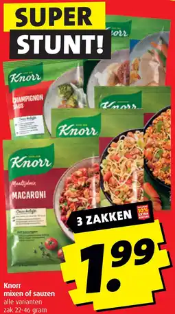 Boni Knorr mixen of sauzen aanbieding