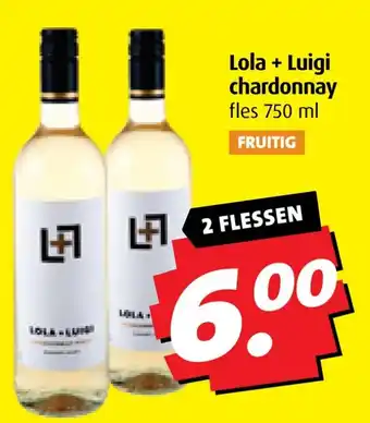 Boni Lola + Luigi chardonnay aanbieding