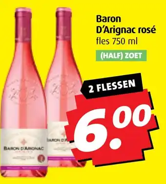 Boni Baron D'Arignac rosé aanbieding