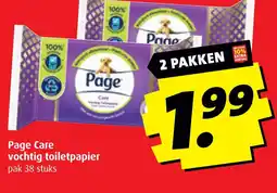 Boni Page Care vochtig toiletpapier aanbieding