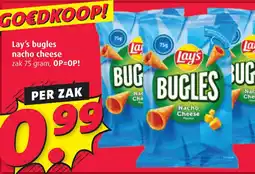 Boni Lay's bugles nacho cheese aanbieding