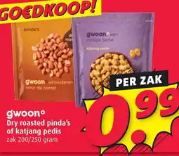 Boni gwoon Dry roasted pinda's of katjang pedis aanbieding