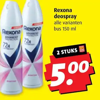 Boni Rexona deospray aanbieding