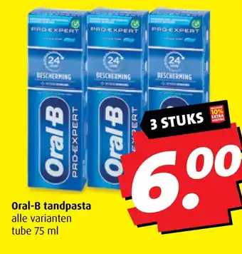 Boni Oral-B tandpasta aanbieding