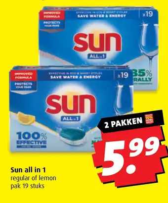 Boni Sun all in 1 aanbieding