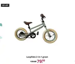 Karwei Loopfiets 2 in 1 groen aanbieding