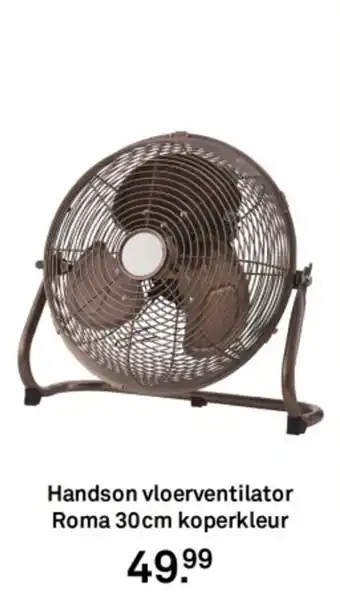 Karwei Handson vloerventilator Roma koperkleur aanbieding