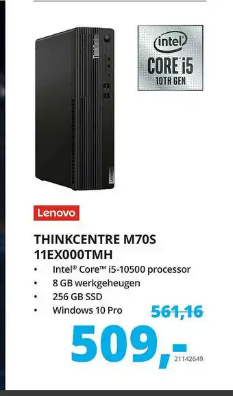 Paradigit Lenovo Thinkcentre M70S 11EX000TMH aanbieding