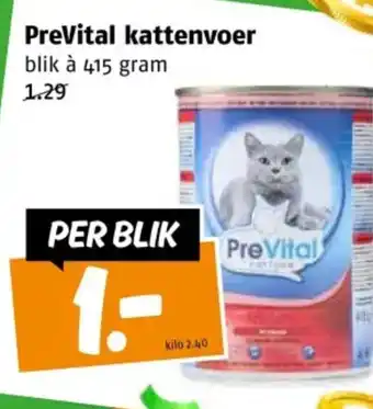 Poiesz PreVital kattenvoer aanbieding