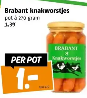 Poiesz Brabant knakworstjes aanbieding