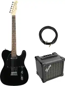 Bax-Music Fazley FTL218 Black elektrische gitaar + versterker + kabel aanbieding