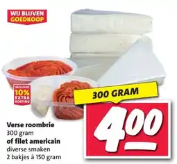 Nettorama Verse roombrie of filet american aanbieding